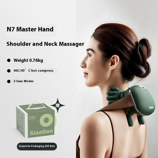 ReliefMaster Hand Shoulder Neck Cervical Massager for Adults, Rechargeable and Portable