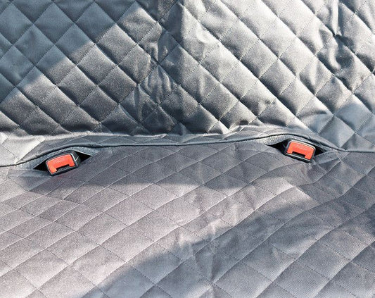 Dog Car Seat Cover View Mesh Pet Carrier Hammock Safety Protector Car Rear Back Seat Mat With Zipper And Pocket For Travel null
