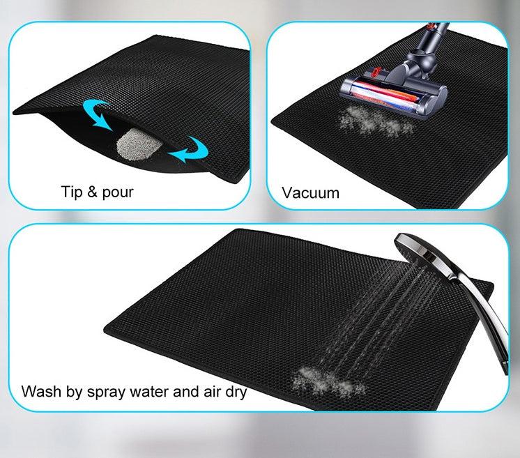 Waterproof Honeycomb Cat Litter Pad, quilted edges and EVA foam for pet owners