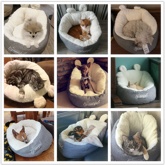 Pet Dog Bed Warming Soft Sleeping Bag Cushion Puppy Kennel null