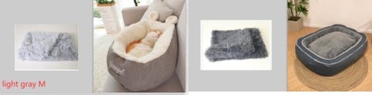 Pet Dog Bed Warming Soft Sleeping Bag Cushion Puppy Kennel null