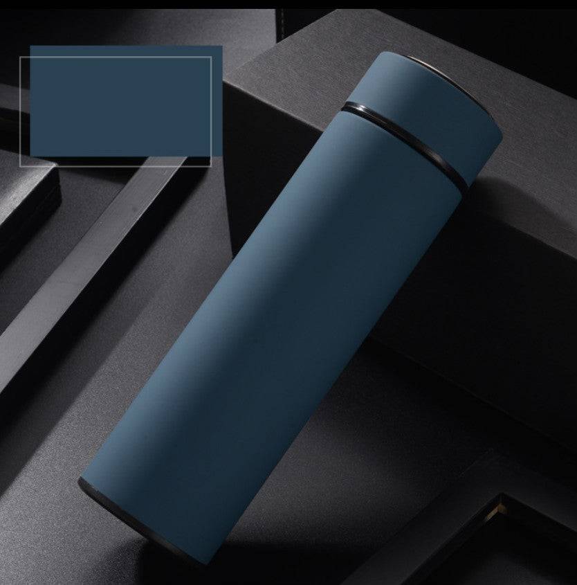 Double wall vacuum insulated stainless steel water bottle for outdoor enthusiasts and business