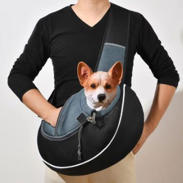 Pet crossbody bag for women with adjustable straps and storage