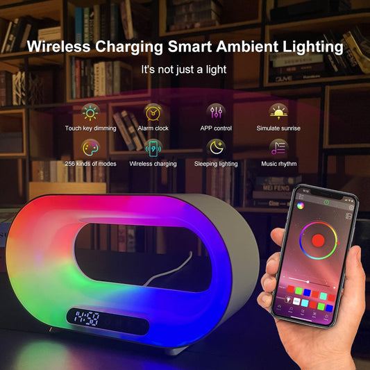 Multi-Function LED Night Light with APP Control and Wireless Charging