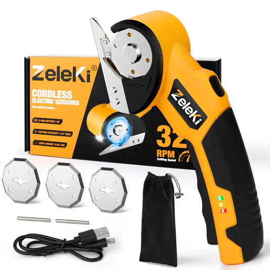 Effortless cordless electric shears for effortless cutting and trimming