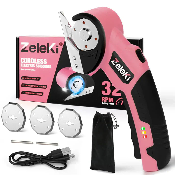 Cordless electric shears for convenient and easy cutting