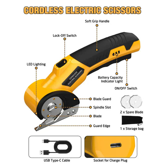 Effortless Power Cordless Electric Shears for precise and easy cutting