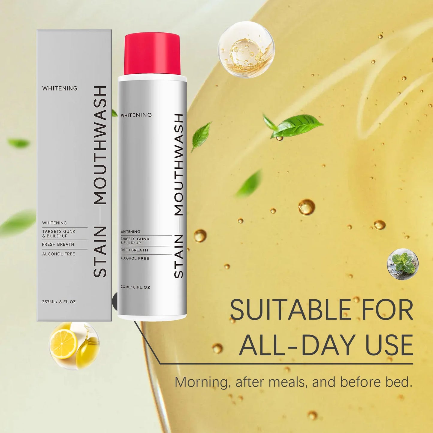 Menthol Mouthwash 237 ml – Fresh Breath & Gentle Clean