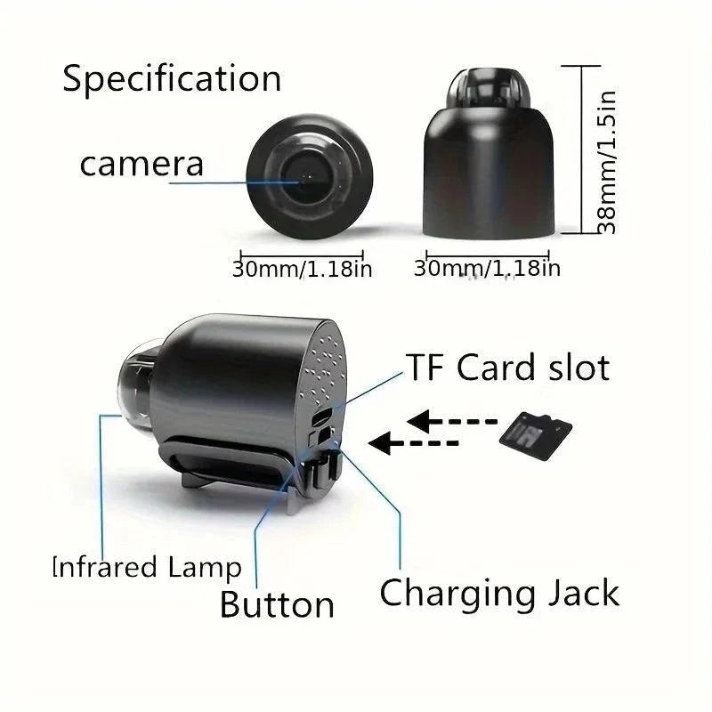 Smart Home Security Camera Small CCTV Night Vision Motion Detection Alarm Monitor Best Choice For 3C Discount Store