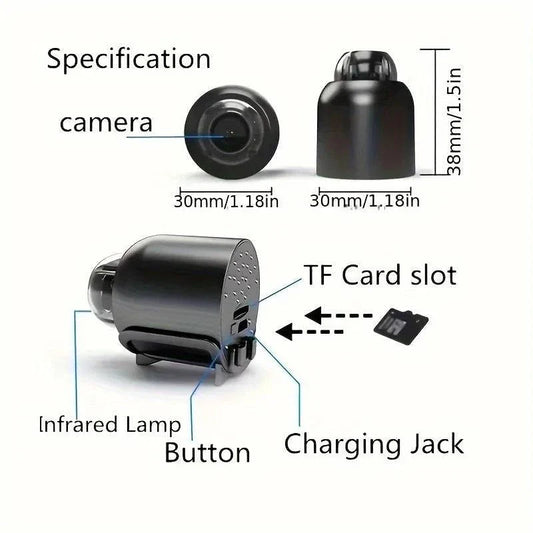 Smart Home Security Camera Small CCTV Night Vision Motion Detection Alarm Monitor Best Choice For 3C Discount Store
