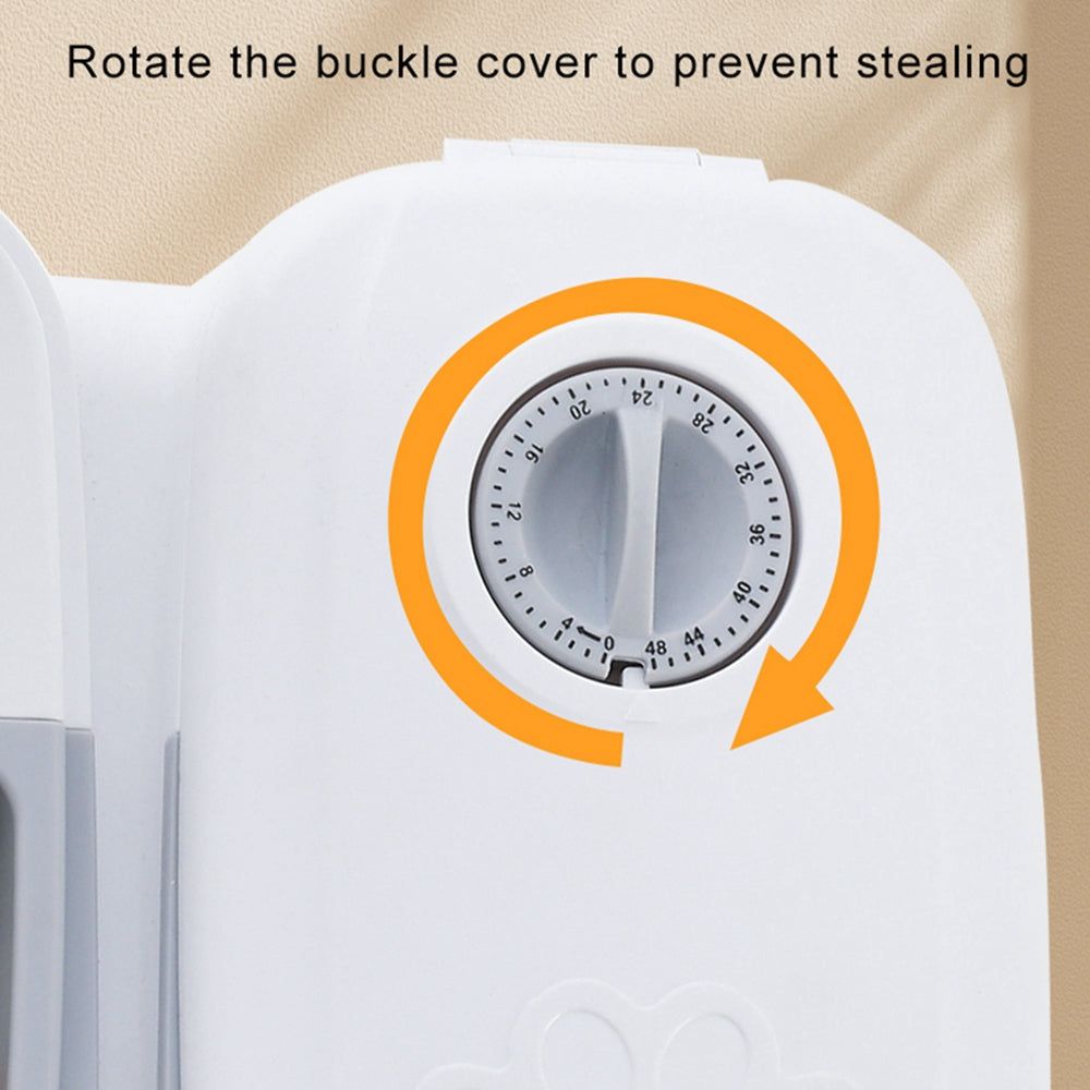 Automatic pet feeder with timer and stainless steel bowl