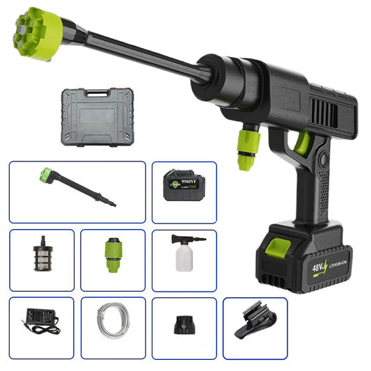 High-Pressure Cordless Washing Machine with Single-Port Charging and Portable Build