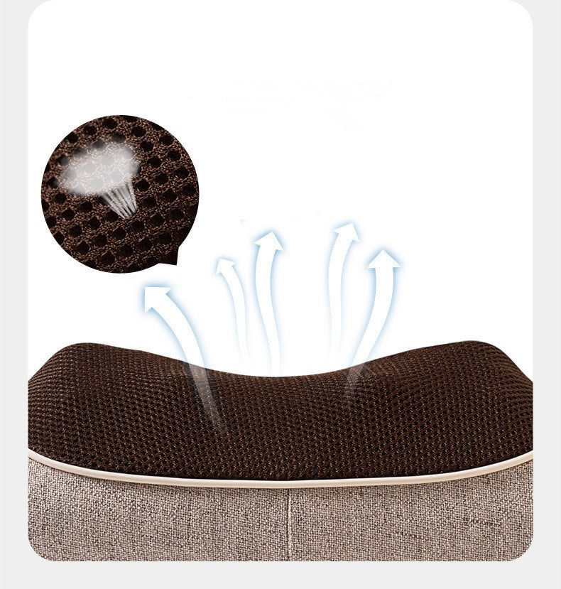 Multifunctional cervical spine massager pillow for neck and back relief