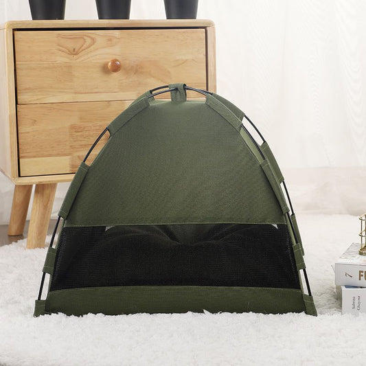 Dog house pet sofa camping dog bed with cushion for indoor pet comfort
