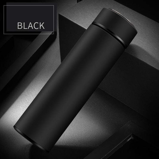 Stainless steel insulated water bottle for business travel and outdoor use