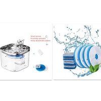 Stainless steel automatic circulation water dispenser for intelligent pet fountain accessories