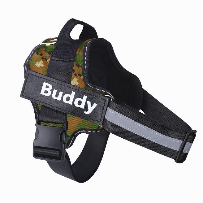 Personalized Dog Harness NO PULL Reflective Breathable Adjustable Pet Harness Vest For Small Large Dog Custom Patch Pet Supplies null