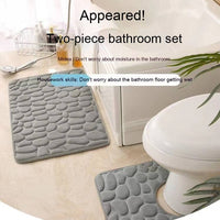 Pebble Pro U-Shaped Memory Foam Floor Mat for Daily Use