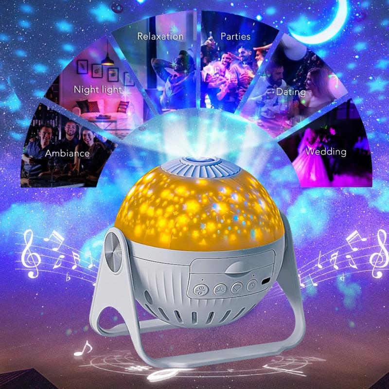 Starry galaxy projector for bedroom bedside night light