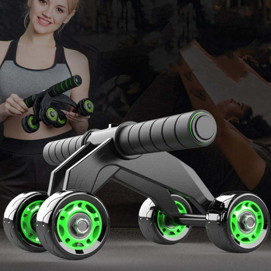 Four-wheeled Abdominal Roller Home Exercise Abdominal Muscle Fitness Equipment null