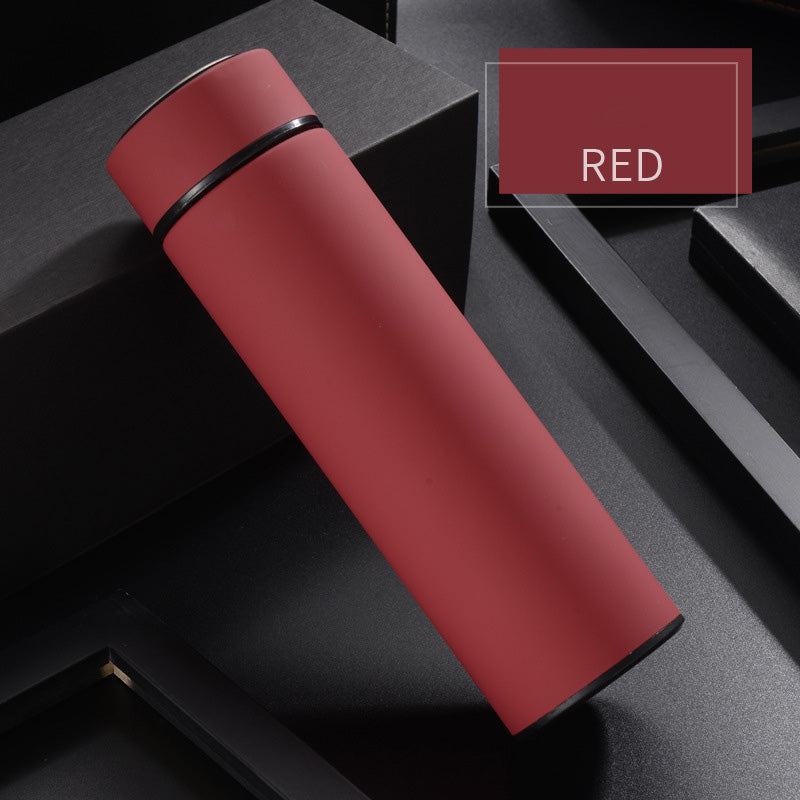 Insulated stainless steel water bottle for business travel and outdoor activities