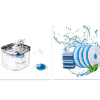 Stainless steel automatic circulation water dispenser for intelligent pet fountain accessories
