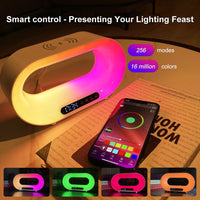 3-in-1 LED Night Light with APP Control, RGB Color Changing, and Alarm Clock