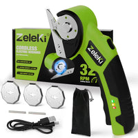 Cut through thick materials with our Effortless Power Cordless Electric Shears