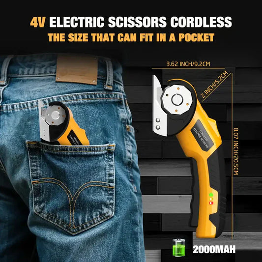 Effortless cordless electric shears for heavy duty cutting tasks