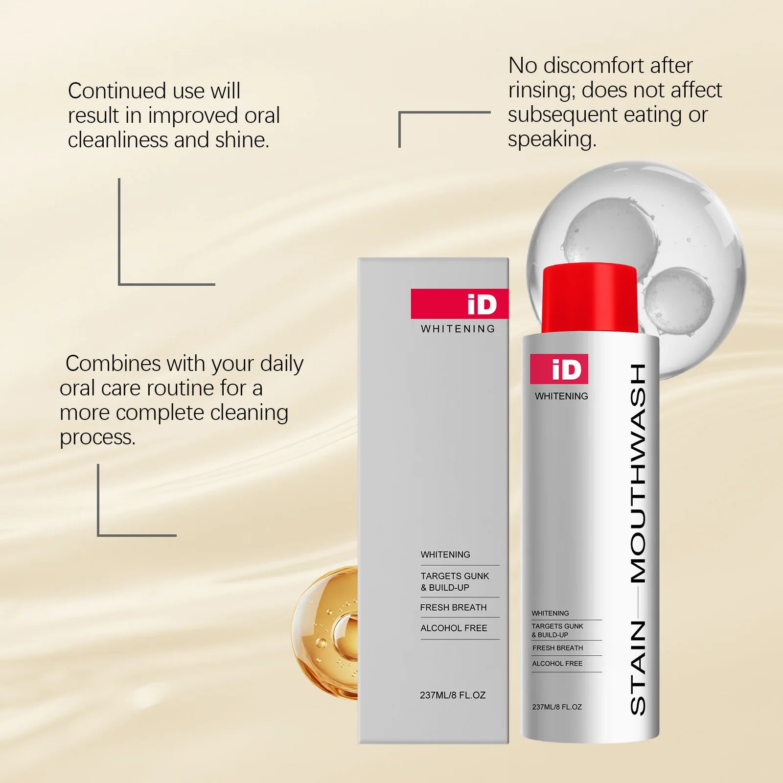 Naomi - Alcohol-Free Daily Whitening Mouthwash