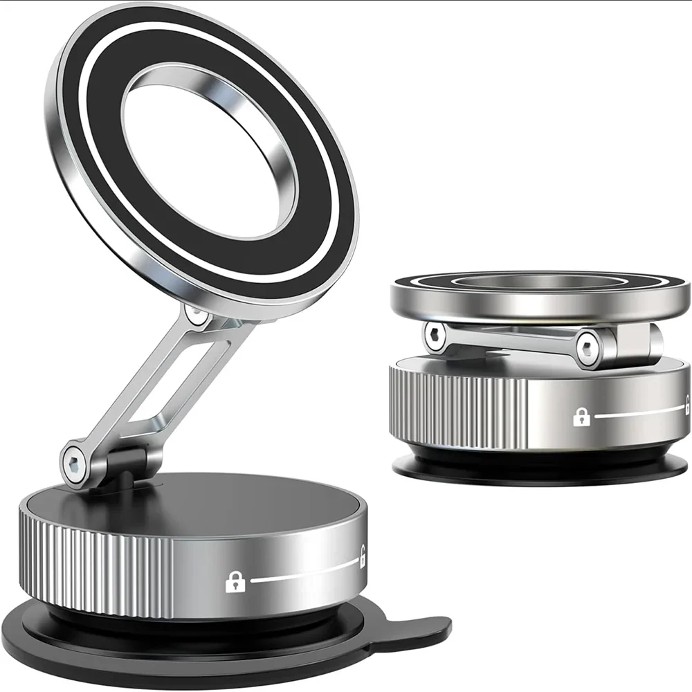 2026 Magnetic vacuum  car phone holder 360 adjustable mount Stone's Store