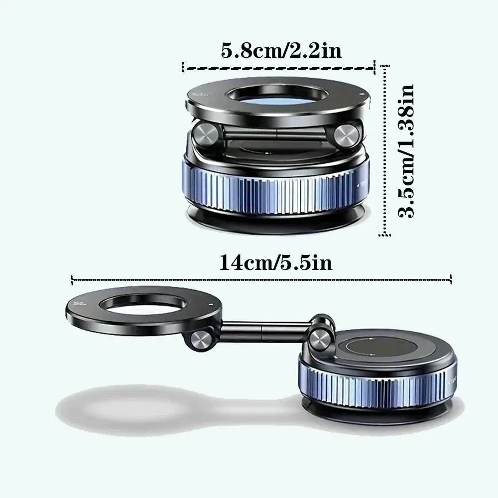 2026 Magnetic vacuum  car phone holder 360 adjustable mount Stone's Store