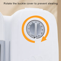 Automatic pet feeder with timer and stainless steel bowl