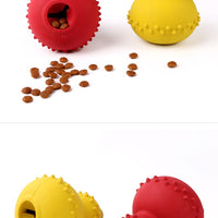 Sturdy natural rubber dog toy for teething and biting relief
