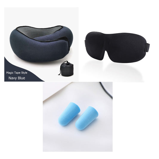 Travel Neck Pillow Non-Deformed Airplane Pillow Travel Neck Cushion Durable U-Shaped Travel Memory Cotton Nap Neck Pillow null