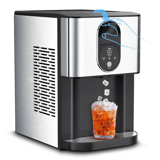 44lbs/24H daily countertop ice maker with silent and efficient dispenser