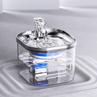Stainless steel automatic circulation water dispenser for intelligent pet fountain accessories