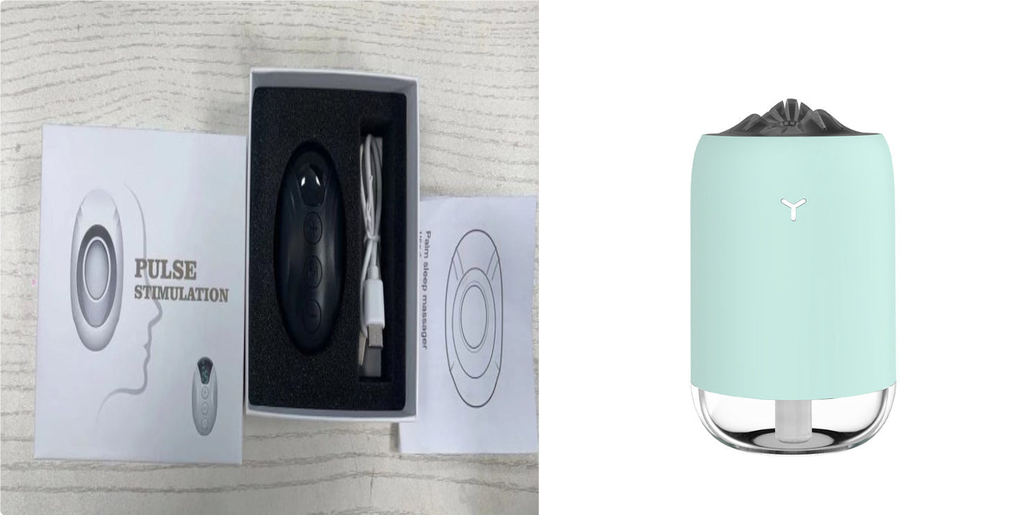 Sleep aid device for micro-current therapy and insomnia relief
