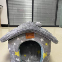 Foldable Dog House Pet Cat Bed Winter Dog Villa Sleep Kennel Removable Nest Warm Enclosed Cave Sofa Pets Supplies null