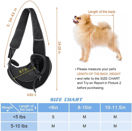 Outdoor pet crossbody bag for women with adjustable straps and storage
